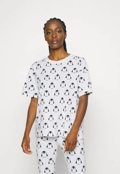 Monki Damen T-Shirt Print - White