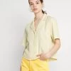 Monki Damen Bluse - Yellow Dusty Light