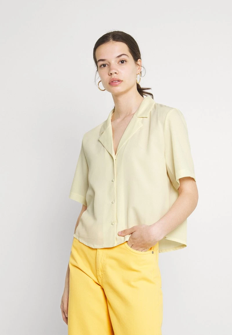 Monki Damen Bluse - Yellow Dusty Light 1 Monki Damen Bluse - Yellow Dusty Light