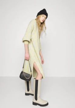 Monki Damen Strickkleid - Beige Medium Dusty/partywood Silver -Monki Verkäufe 2022 561281d0507643c0b734f271aa91118e