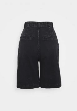 Monki Damen NANETTE - Jeans Shorts - Black Dark Asia -Monki Verkäufe 2022 56706220b6c64f76a66a165083721a3f