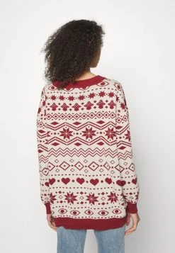 Monki Damen Strickpullover - Red Dark -Monki Verkäufe 2022 56ca3091d66e42c48796738c776b466d