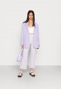 Monki Damen Stoffhose - Lilac/white -Monki Verkäufe 2022 58b4461cf3d846119838cdd6b4085e5b