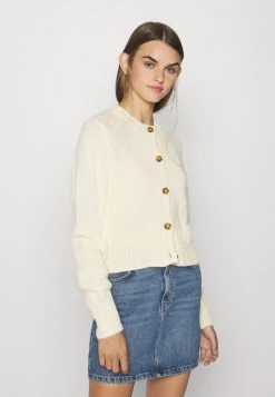 Monki Damen Strickjacke - Yellow Dusty Light