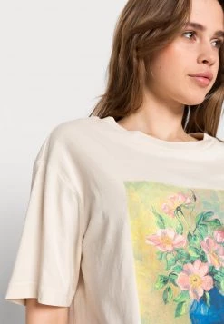 Monki Damen T-Shirt Print - White/multi Coloured -Monki Verkäufe 2022 5912605b25324f2da91c6c0537475682