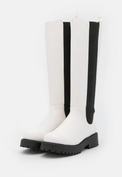 Monki Damen Plateaustiefel - White -Monki Verkäufe 2022 59f2b56fad0f4c04a650512738ce273a