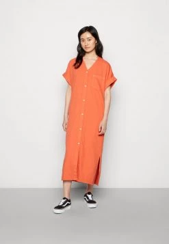 Monki Freizeitkleid - Bright Orange | Damen