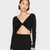 Monki Damen Strickpullover - Black