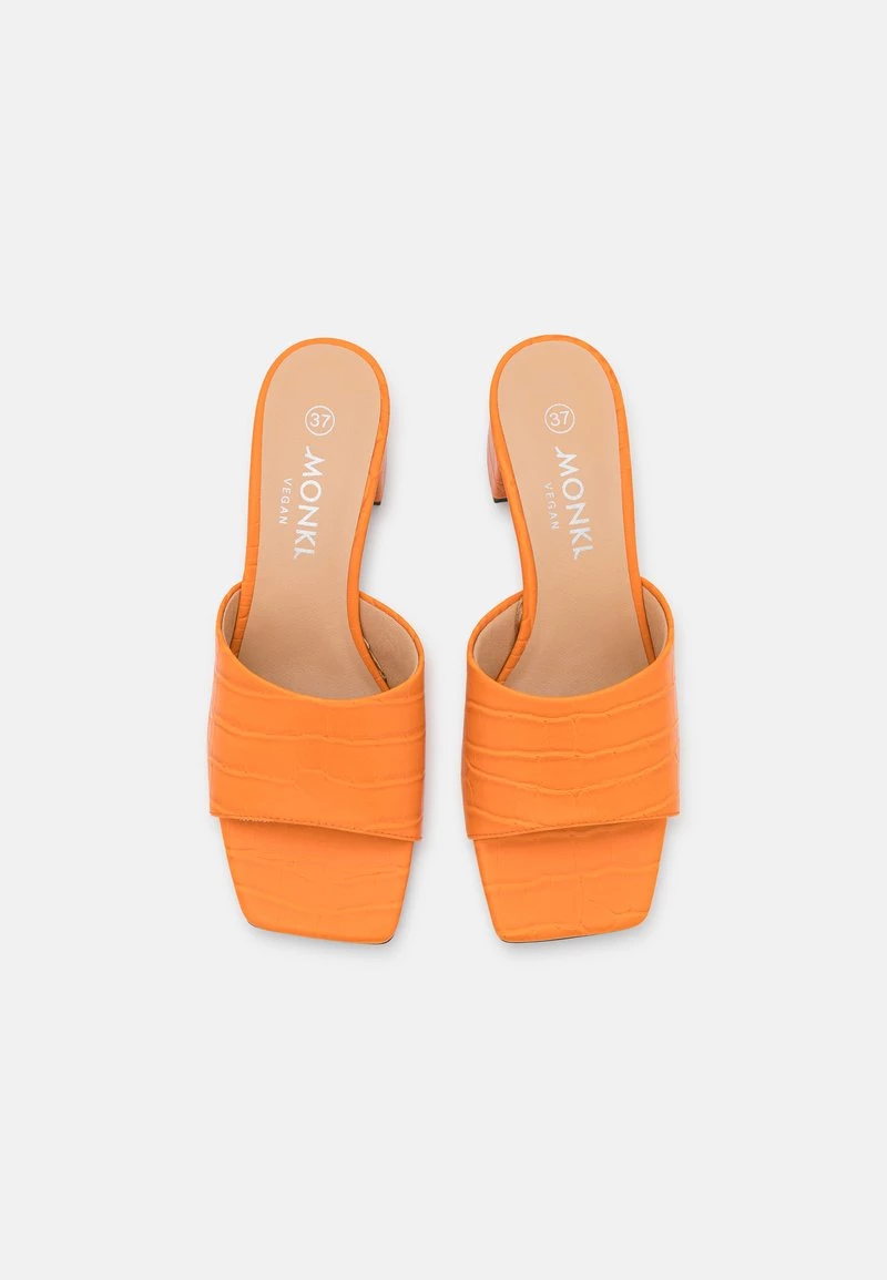 Monki Damen Pantolette Hoch - Orange Bright 6 Monki Damen Pantolette Hoch - Orange Bright – Bild 6