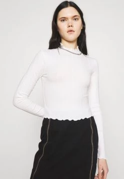 Monki Damen Langarmshirt - Black / White -Monki Verkäufe 2022 5c2769d170e943998ee46f2caba6e12e
