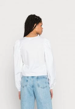 Monki Damen Bluse - White Light -Monki Verkäufe 2022 5ca115ff609e4da2ad16636b8b132dda
