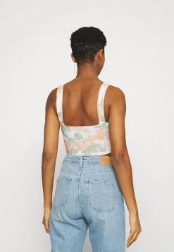 Monki Damen 2 PACK - Top - Green Dusty Light/black -Monki Verkäufe 2022 5ca5699ea98442eda6085a1fd7ae2f5e