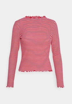 Monki Damen Langarmshirt - Red