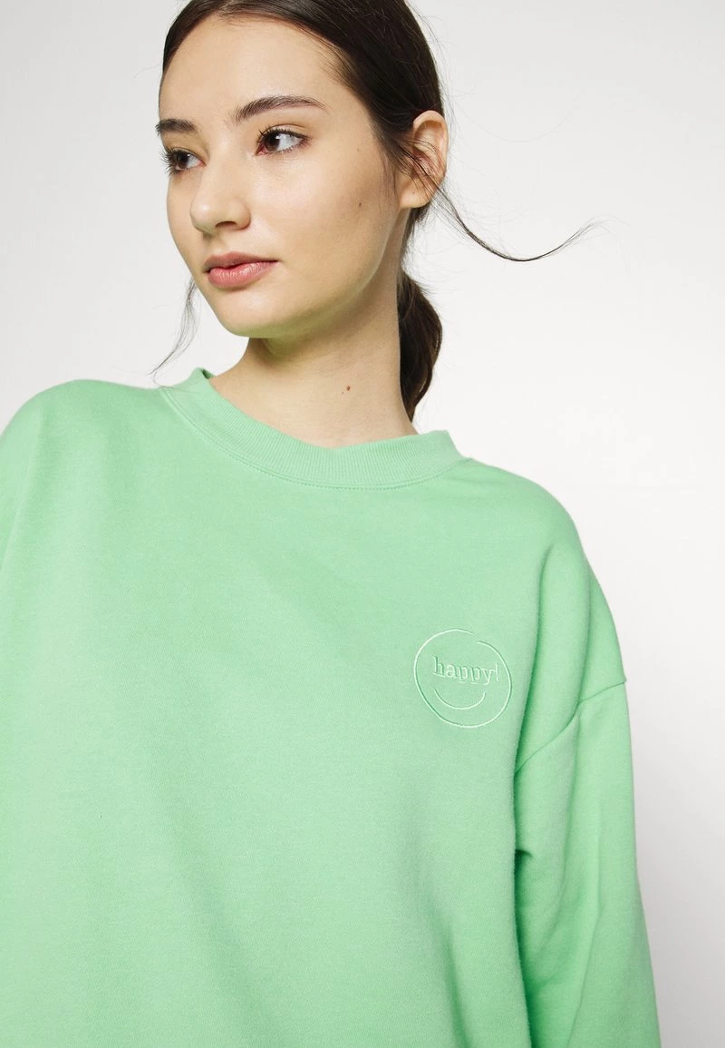 Monki Sweatshirt - Green | Damen 4 Monki Sweatshirt - Green | Damen – Bild 4