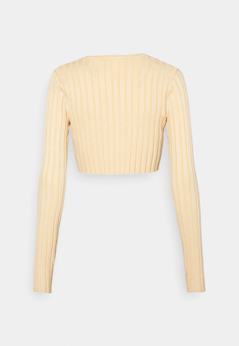 Monki Damen Strickjacke - Yellow 8 Monki Damen Strickjacke - Yellow – Bild 8