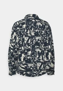 Monki Damen Leichte Jacke - Blue/beige