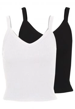 Monki Damen 2 PACK - Top - Black/white -Monki Verkäufe 2022 5edbbebabad443a2a7fa90c25eff6c6d