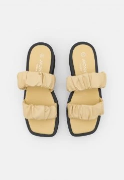 Monki Damen Pantolette Flach - Yellow Dusty Light -Monki Verkäufe 2022 5f3ae57049fe4764bc7c5e2b8e423441