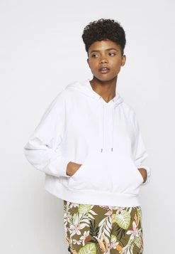 Monki Damen Kapuzenpullover - White