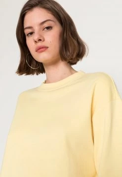 Monki Damen Sweatshirt - Yellow -Monki Verkäufe 2022 621d9bd138804fc789a54b05aa87767f