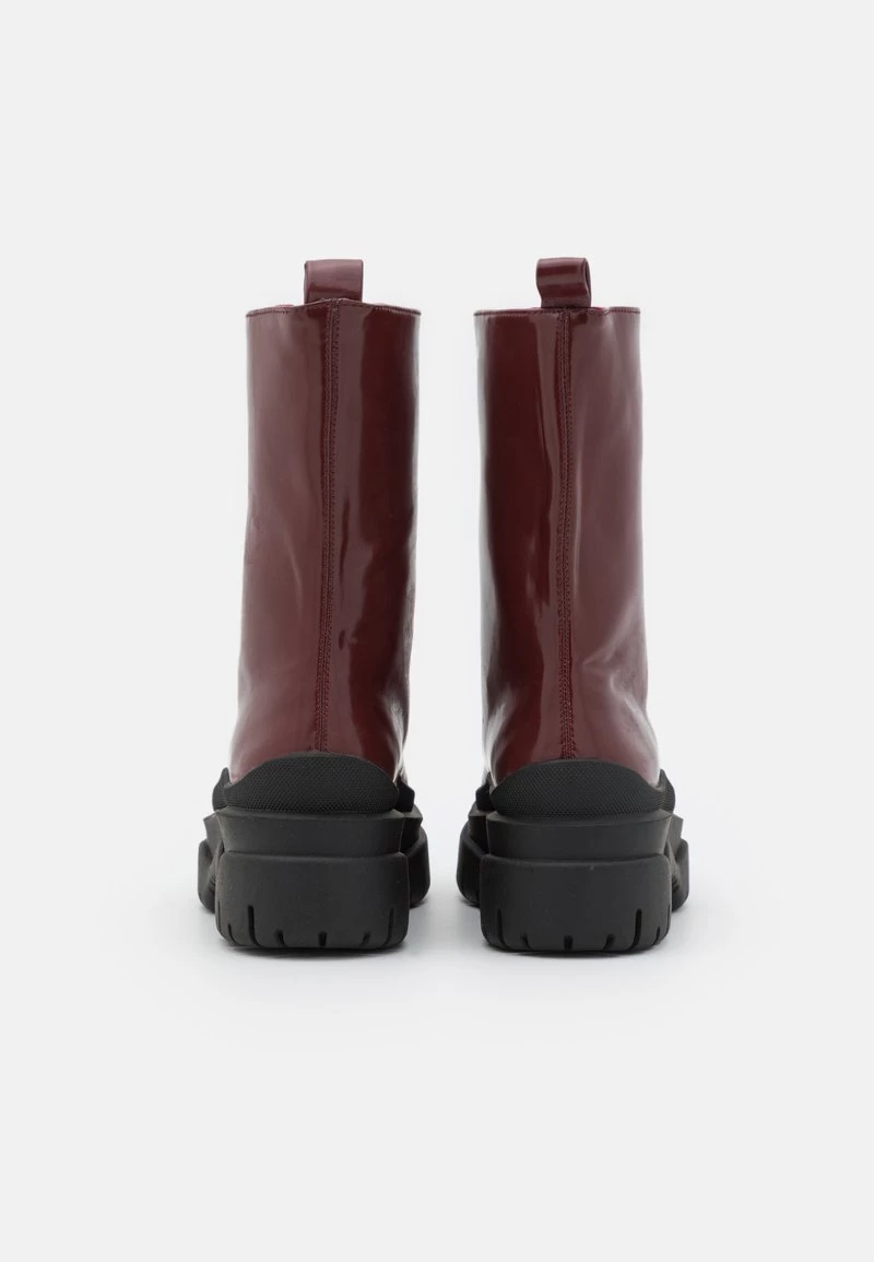 Monki Damen VEGAN GRETCHEN BOOT - Plateaustiefel - Red Dark 4 Monki Damen VEGAN GRETCHEN BOOT - Plateaustiefel - Red Dark – Bild 4