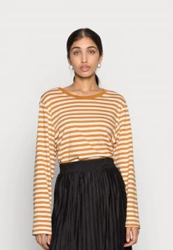 Monki Damen Langarmshirt - Black/white /yellow -Monki Verkäufe 2022 62592cabe131440c98537e9baa98dd78