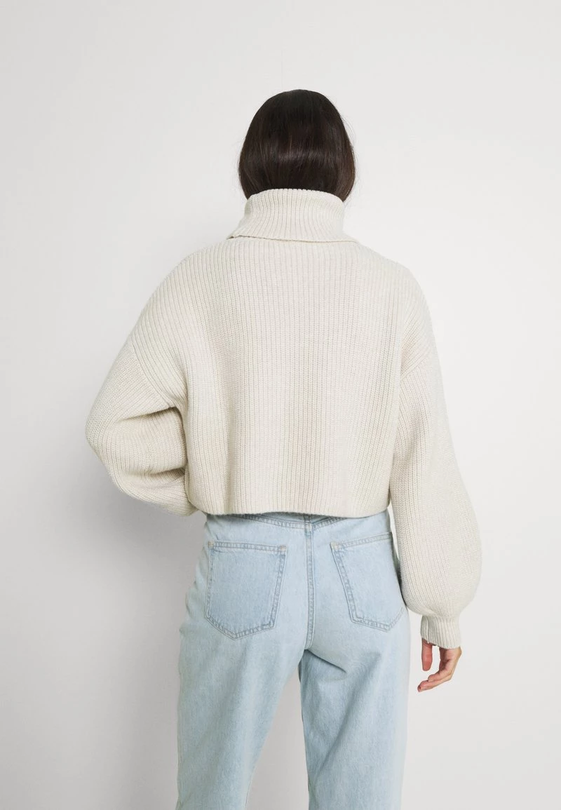 Monki Damen Strickpullover - Oat Melange 3 Monki Damen Strickpullover - Oat Melange – Bild 3