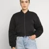 Monki Damen Bomberjacke - Black Dark