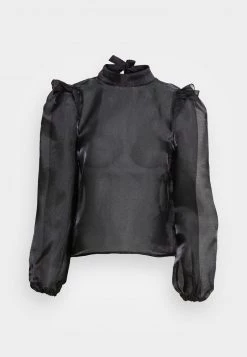 Monki Damen Bluse - Black Dark -Monki Verkäufe 2022 63f3039be9a1430ca246b327653d3d2d