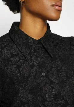 Monki Damen Hemdbluse - Black Dark -Monki Verkäufe 2022 6503e77fae9a4331869c9f6e14ba286b