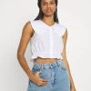 Monki Damen Bluse - White Light