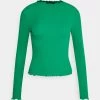 Monki Damen Langarmshirt - Green