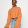Monki Damen Strickpullover - Rust