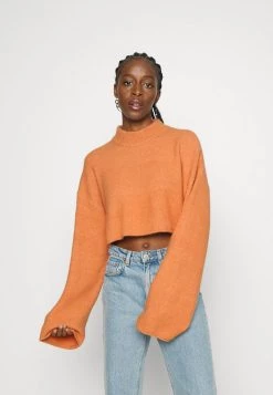 Monki Damen Strickpullover - Rust