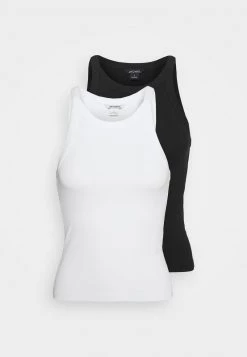Monki EDDA SINGLET 2 PACK - Top - Black Dark/white Solid | Damen -Monki Verkäufe 2022 67b7503c9ffc4e19a58ede2016cc671f