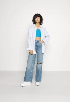 Monki Damen 2 PACK - Top - Blue Bright/black