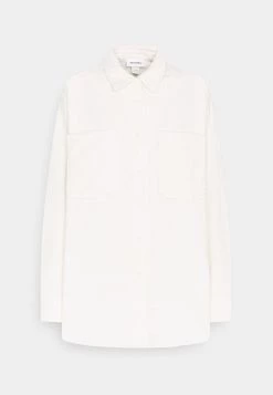 Monki Damen Hemdbluse - White Light -Monki Verkäufe 2022 69580cf2eb5744f5b08858232c745489
