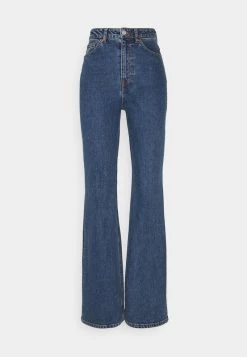 Monki Damen Jeans Straight Leg - Blue Medium Dusty -Monki Verkäufe 2022 698caf53f14a43a1aa049779ad6c2874