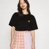 Monki Damen T-Shirt Print - Black