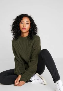 Monki Damen Strickpullover - Khaki -Monki Verkäufe 2022 6d6986f28ab94f12a1e26bc9cd8dfee0