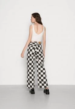 Monki Jeans Relaxed Fit - White Light Check | Damen -Monki Verkäufe 2022 6d87e1bf90414d52b31ef586a618e1f5