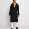 Monki Damen Klassischer Mantel - Black