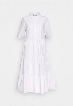 Monki Damen Blusenkleid - White Light -Monki Verkäufe 2022 6f1539188523460f87a0b92f5cb53d51