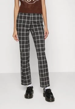 Monki Damen Stoffhose - Black