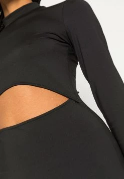 Monki Damen Jerseykleid - Black Dark -Monki Verkäufe 2022 6fe54f58d44c415493e86cbbcab03d35