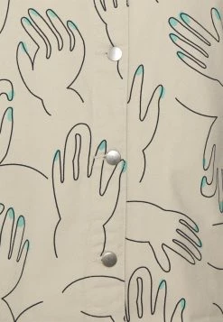 Monki Damen Leichte Jacke - Hands -Monki Verkäufe 2022 700e5d31f9374ed79d59c543af068e65