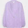 Monki Damen Strickjacke - Lilac/purple Light