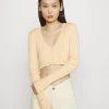 Monki Damen Strickjacke - Yellow