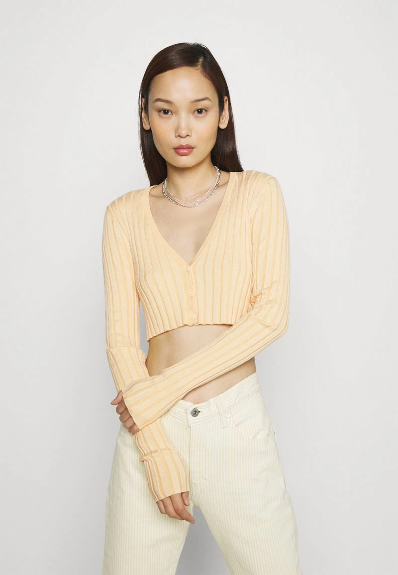 Monki Damen Strickjacke - Yellow 1 Monki Damen Strickjacke - Yellow