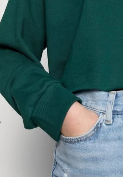 Monki Sweatshirt - Dark Green | Damen -Monki Verkäufe 2022 7147b2de2deb485a932f1bdbc9abf5fc